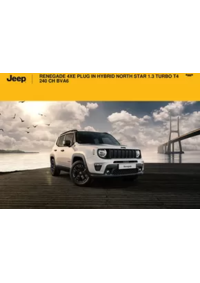 Prospectus Jeep Illzach : RENEGADE 4XE PLUG IN HYBRID NORTH STAR 1.3 TURBO T4 240 CH BVA6