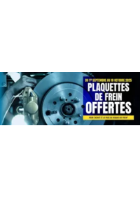 Prospectus Top Garage GARAGE PICHEREAU FRERES : PLAQUETTES DE FREIN OFFERTES