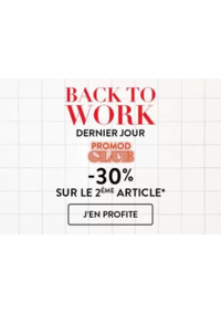 Prospectus Promod Albertville Géant : Back to work