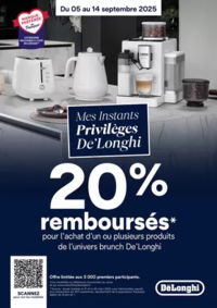 Prospectus Boulanger Saint-Égrève : Mes Instants Privilèges De’Longhi : 20€ remboursés