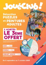 Prospectus JouéClub : Sélection PUZZLES et PEINTURES ADULTES