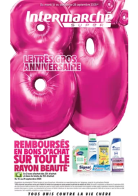 Prospectus Intermarché Super Aubevoye : TF ANNIVERSAIRE 1 + CAHIER REGION