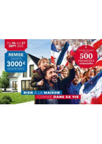 Prospectus Fenêtres LORENOVE ARPAJON : Bénéficiez jusqu’à 3 000 € TTC de remise sur votre projet… Offre réservée aux 500 premières commande