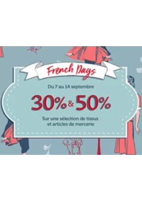 Prospectus Mondial Tissus VALS PRES LE PUY : French days