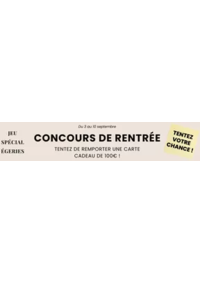 Prospectus Jacqueline Riu SALAISE SUR SANNE : Tentez votre chance !