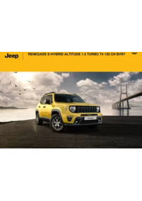 Prospectus Jeep Boulogne Billancourt : RENEGADE E-HYBRID ALTITUDE 1.5 TURBO T4 130 CH BVR7