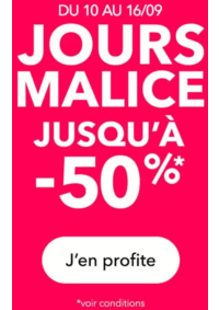 Prospectus Grain de Malice Perigueux - Marsac-sur-l'Isle : SOLDES jusqu'à -50 %
