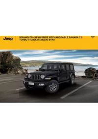 Prospectus Jeep Vert-Saint-Denis : WRANGLER 4XE HYBRIDE RECHARGEABLE SAHARA 2.0 TURBO T4 280KW (380CH) BVA8