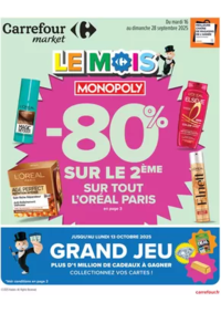 Prospectus Carrefour Drive MORANGIS : LE MOIS MONOPOLY 80% SUR LE 2ÈME