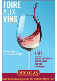 Prospectus NICOLAS ALFORTVILLE : Foire aux vins
