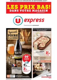 Prospectus U Express HERBITZHEIM : Choucroute / foire à la bière