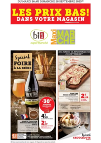 Prospectus Maximarché Saint saulge : LES PRIX BAS ! DANS VOTRE MAGASIN