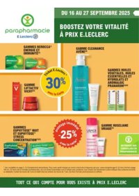Prospectus Parapharmacie E.Leclerc CHALON SUR SAONE : Prospectus Septembre