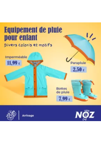 Prospectus Noz Plougastel : Parapluie 2.50€, Bottes 7.99€