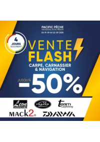 Prospectus Pacific Pêche VALENCE - BOURG-LES-VALENCES : CARPE, CARNASSIER & NAVIGATION