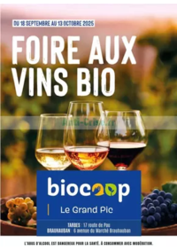 Prospectus Biocoop PARIS 2 place de Catalogne : Foire aux vins bio