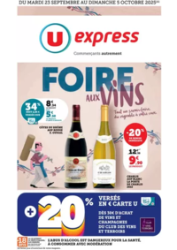 Prospectus U Express : Foire aux Vins d'Automne