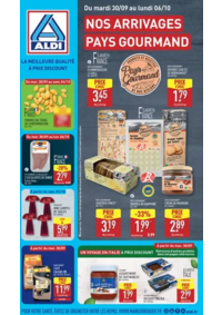 Prospectus Aldi Montalivet-les-Bains : Nos arrivages pays gourmand