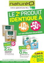 Prospectus NaturéO : LE 2º PRODUIT IDENTIQUE A -40% -50% sur une sélection de produits