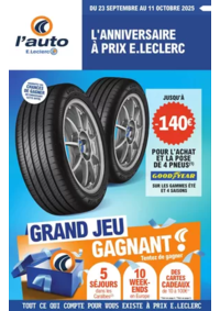 Prospectus L'auto E.Leclerc SAINT DENIS LES SENS : JEU ANNIVERSAIRE