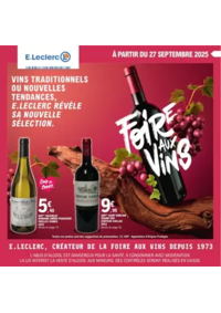 Prospectus E.Leclerc CHOLET : FOIRE AUX VINS - MIXTE