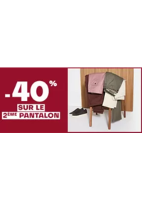 Prospectus Jules DIJON  Rue Du Bourg : -40% sur le 2ème pantalon