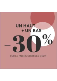 Prospectus Cache cache Nice 15 rue de France : Un haut + un bas -30 % sur le moins cher des deux
