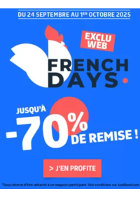 Prospectus Jardiland SAINTES : French days