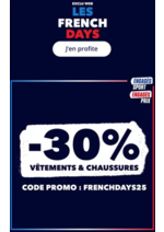 Prospectus Intersport : Les French Days, -30% avec le code FRENCHDAY25