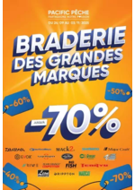 LA BRADERIE des GRANDES MARQUES est lancée ! Prospectus Pacific Pêche : LA BRADERIE des GRANDES MARQUES est lancée !
