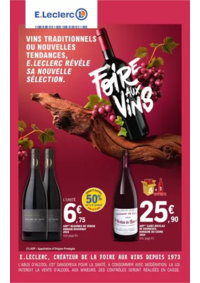 Prospectus E.Leclerc SAINT MARTIN DE RE : FOIRE AUX VINS - MIXTE