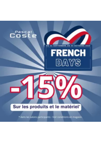 Prospectus Pascal Coste Saint-Martin-d'Hères : LES FRENCH DAYS SONT DE RETOUR !