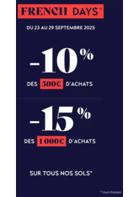 Prospectus Saint Maclou Paris Rocher (Saint Lazare) : French days