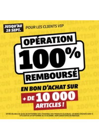 Prospectus Gifi VILLEMOMBLE : 100% remboursé en bon d'achat pour nos VIP !
