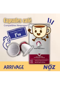 Prospectus Noz Tillé : Capsules café