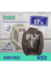 Prospectus Noz Saint Dié des Vosges : ARRIVAGE Marque streetwear française