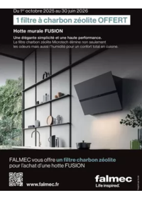 Prospectus Copra SAVIGNY SUR ORGE : Falcon vous offre 1 filtre à charbon zéolite