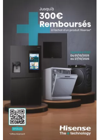 Prospectus Boulanger Publier : OFFRE Hisense : jusqu'à 300€ remboursés !