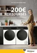 Prospectus Boulanger : OFFRE Whirlpool : jusqu'à 200€ remboursés !