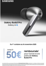 Prospectus LDLC : Jusqu'à 50€ remboursés avec Samsung