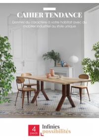 Prospectus 4 pieds MONTPELLIER - MAUGUIO : Donnez du caractère à votre habitat avec du mobilier industriel au style unique