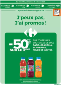 Prospectus Carrefour Drive L'ISLE D'ABEAU : J'PEUX PAS J'AI PROMOS DU 7 AU 19 OCTOBRE !