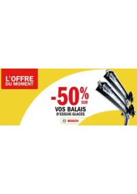 Prospectus Carglass LA VALETTE DU VAR : -50% sur tous vos essuie-glaces Gamme Pro BOSCH