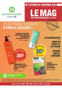 Prospectus Parapharmacie E.Leclerc LE NEUBOURG : Magazine Automne