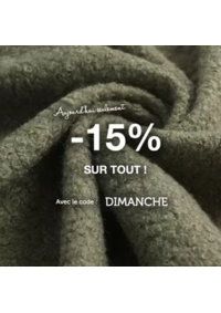 Prospectus Mondial Tissus VILLEURBANNE : Aujourd'hui seulement profitez de -15% sur toute notre e-boutique