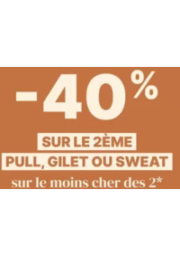 Prospectus Bonobo Remiremont : Sweat acheté = -40% sur le 2ème Femme et Homme