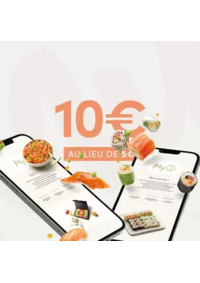 Prospectus Sushi shop Lille : Invitez vos proches et recevez 10€ au lieu de 5€, parrain comme filleul !