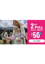 Prospectus La Halle : 2ÈME PULL GILET, SWEAT A -50%