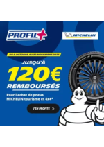 Promos et remises  : Jusqu’à 120€ remboursés sur vos pneus Michelin !