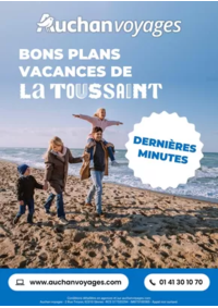 Prospectus Auchan BETHUNE : Auchan voyages : bons plans vacances de la Toussaint !